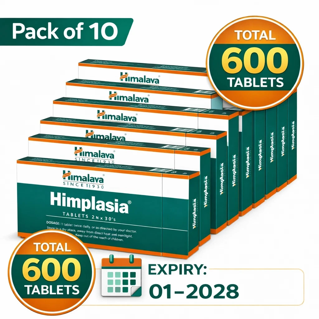 Himalaya Himplasia – Pack of 10 (600 Tablets) | Natural Men’s Health Support