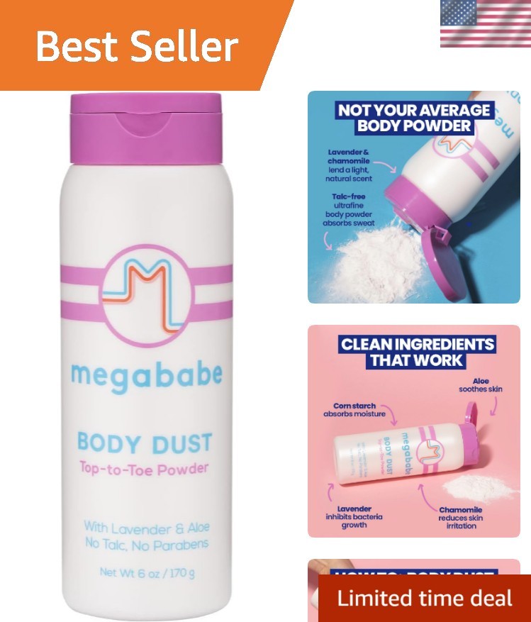​ Sweat Absorbing Body Powder – Body Dust | Hot Weather Essential | with Lave…