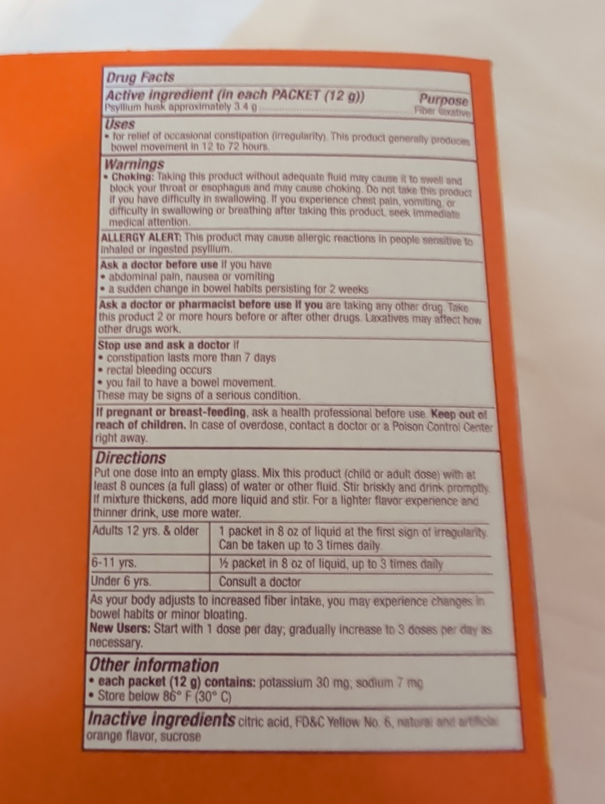 2PK MetaMucil 4-In-1 Fiber ~ 30 Powder Packets Each ~ Real Sugar ~ EXP 12/2028