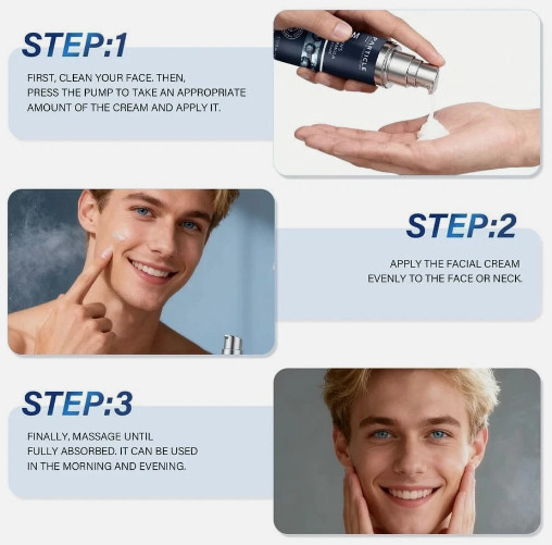 Particle Face Cream For Men 6 In 1 Anti Aging Cream Fights Eye Bags Dark Spot