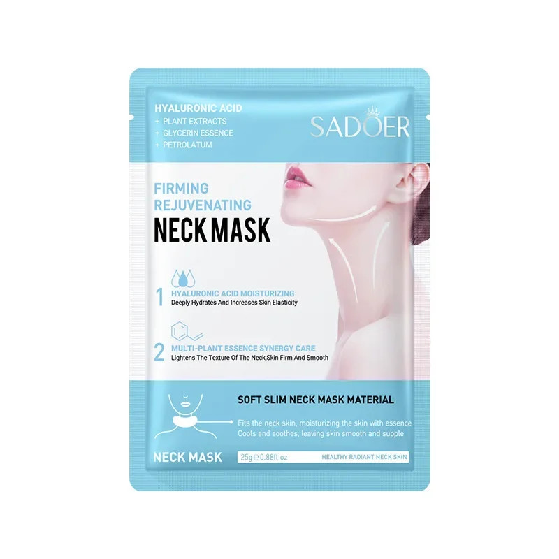 10PCS Hyaluronic Acid Neck Mask Collagen Hydrating Moisturizing Skin Care