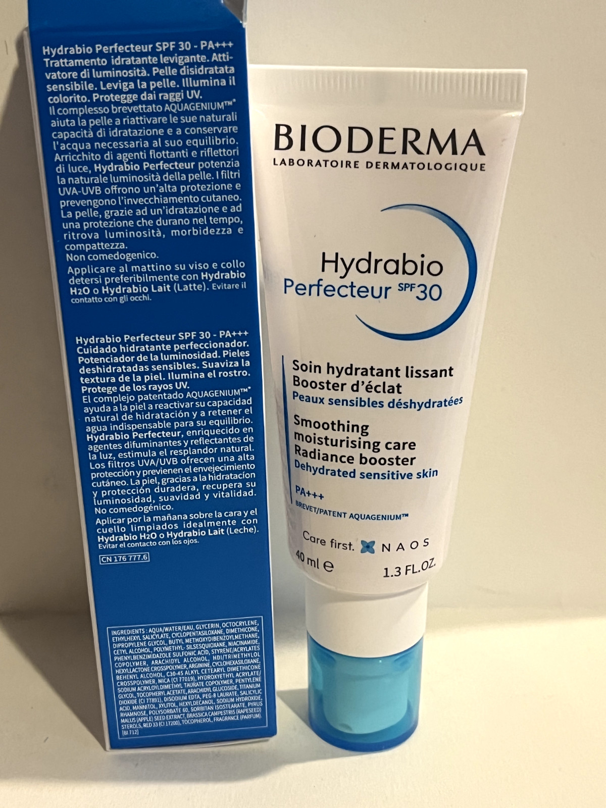 BIODERMA HYDRABIO PERFECTEUR SPF30 40ML RADIANCE BOOSTER Exp 02/2026 NIB