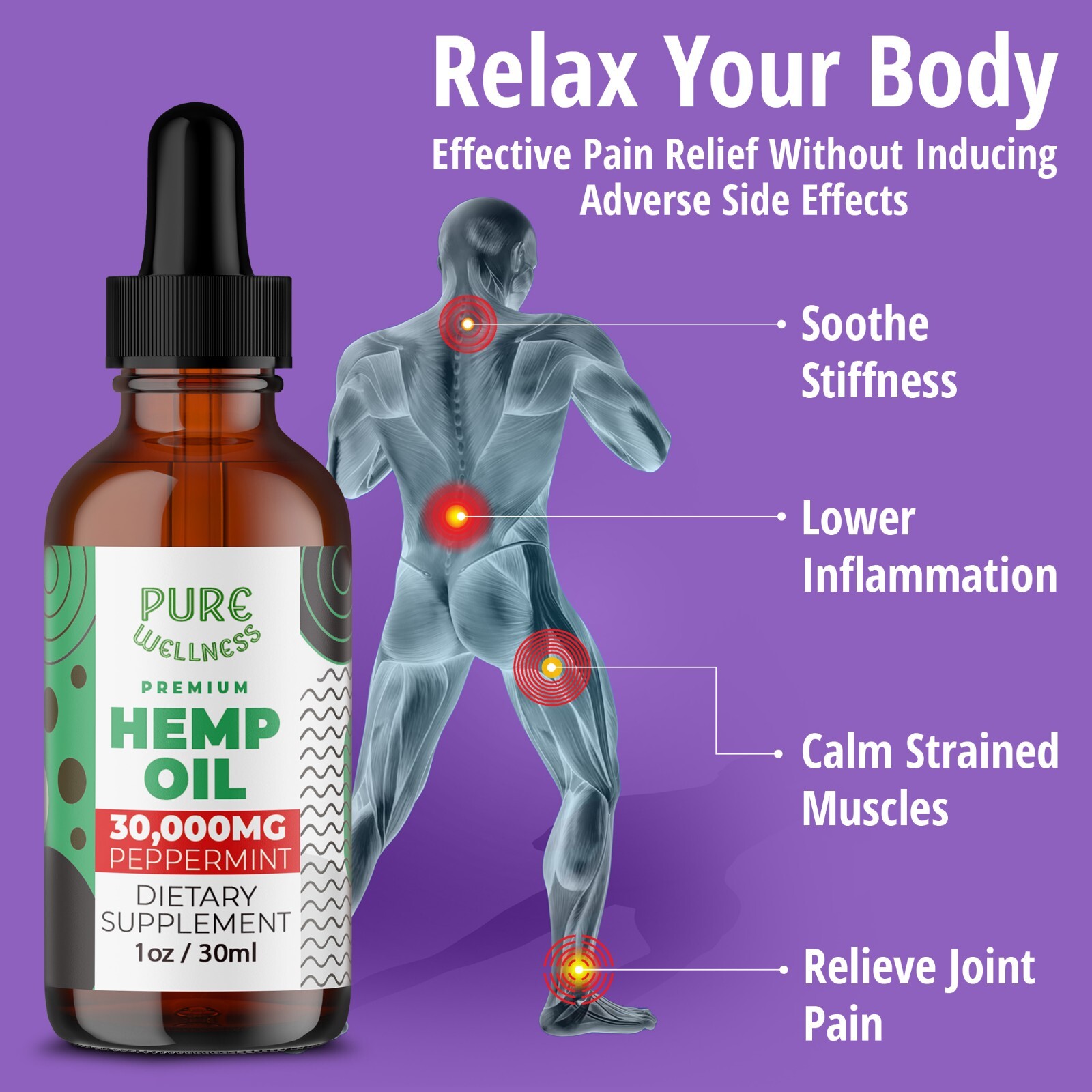 Hemp Seed Oil 30,000mg | Discover the Benefits of Hemp Seed Oil (3-Pack)