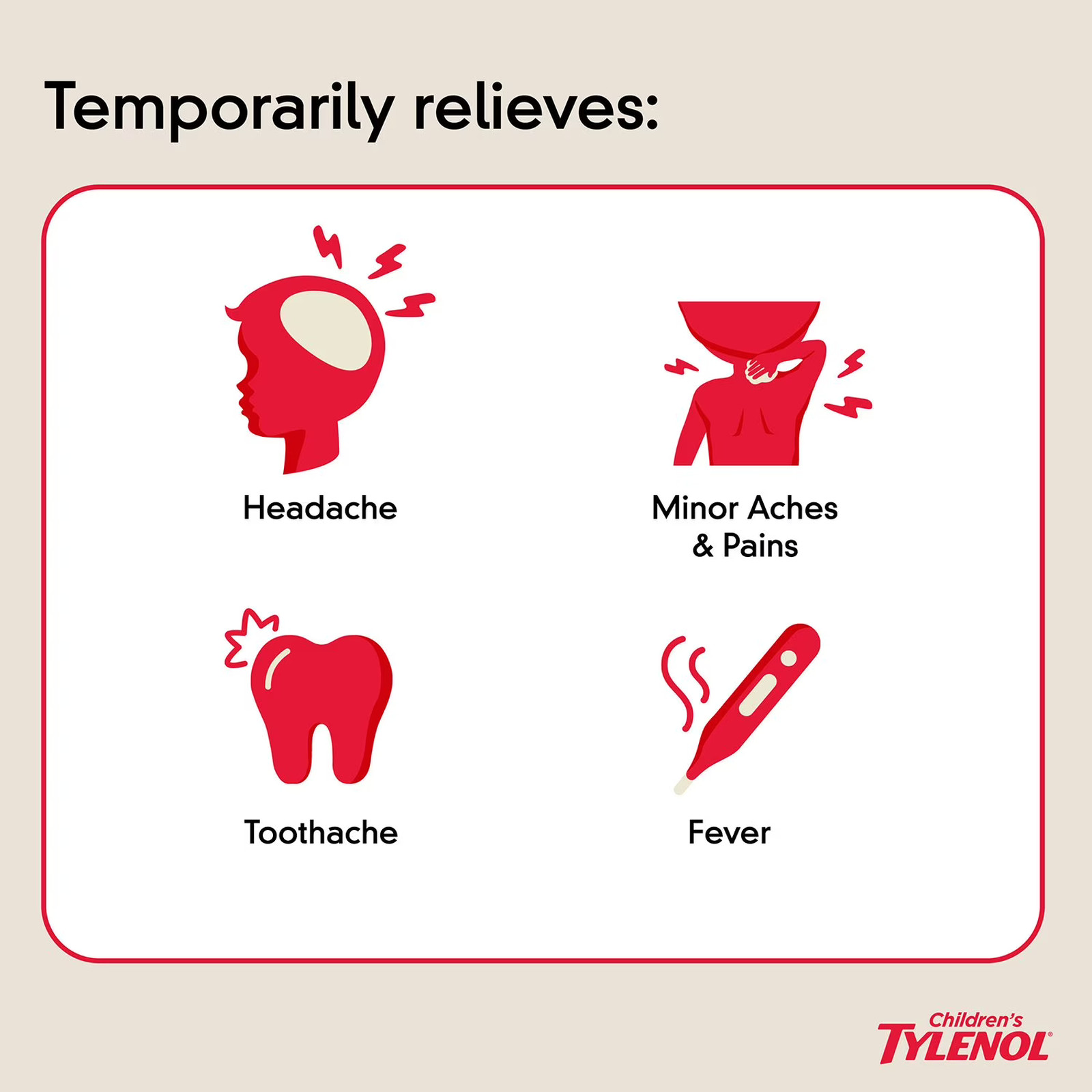 Childrens Tylenol Oral Suspension 3 Pk Acetaminophen Pain Reliever Fever Reducer