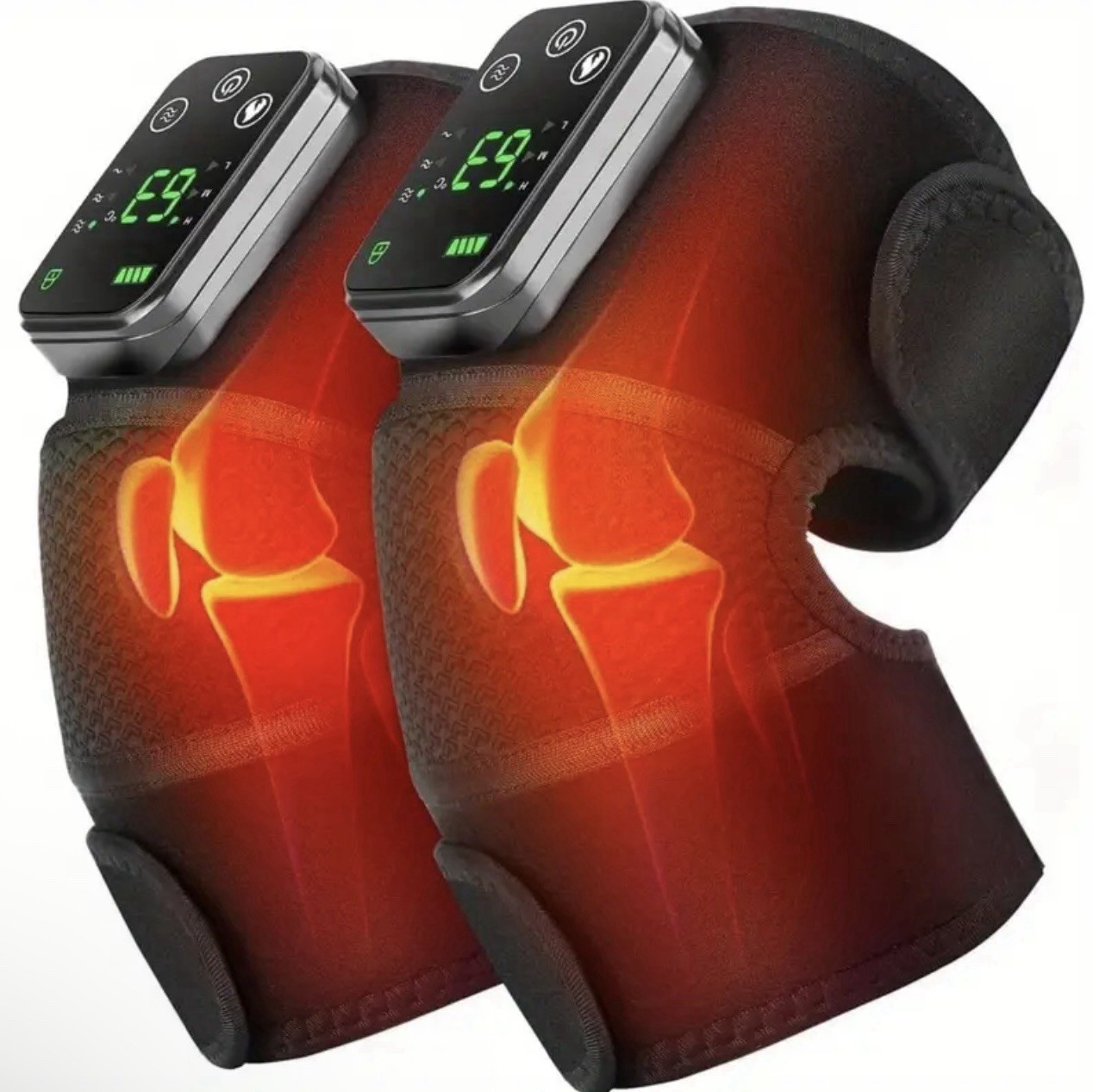 Electric Heated Vibration Knee Joint Brace Therapy Shoulder Massager