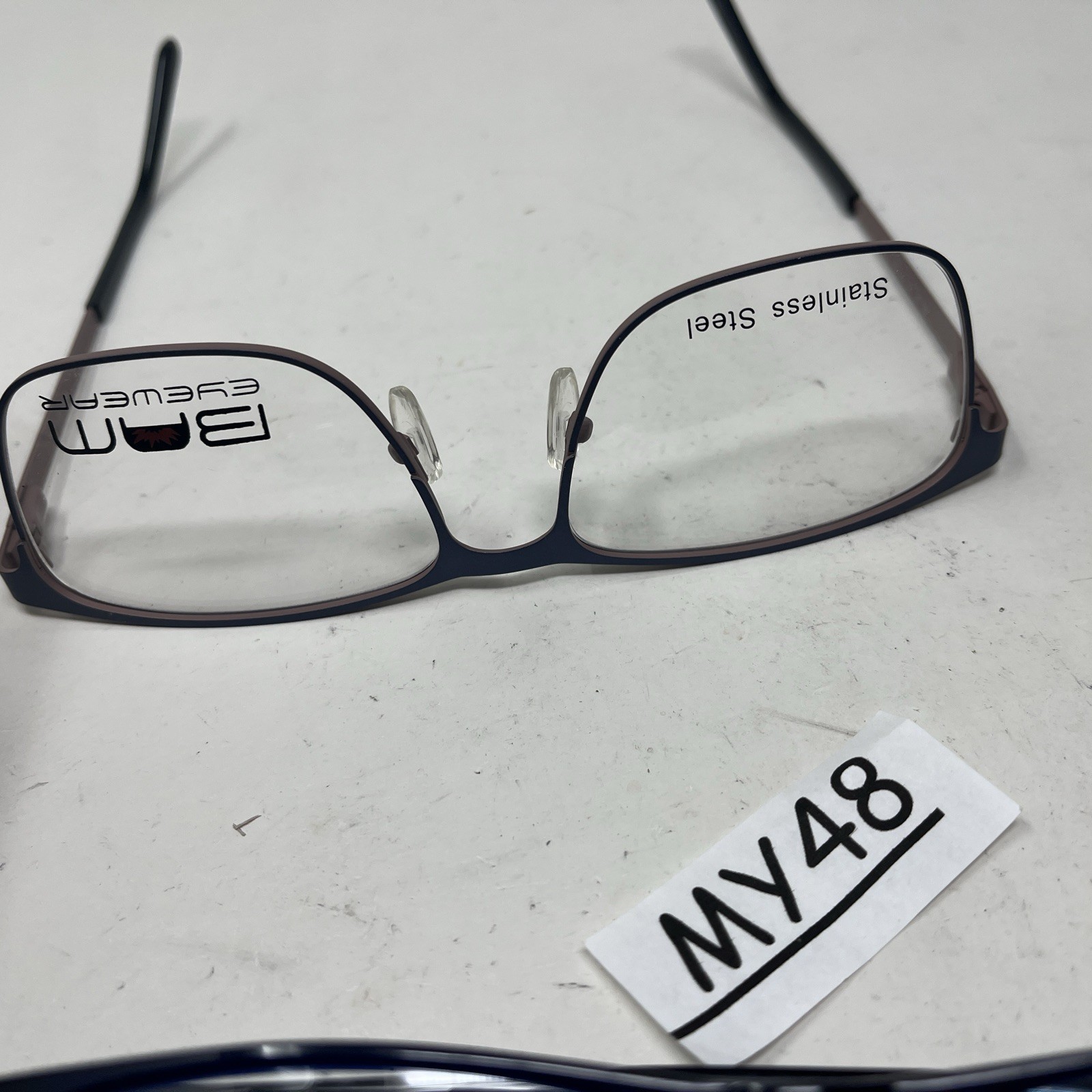 BAM EYEWEAR 519 Blue 58-17-150 Flex Hinge Eyeglasses MY48