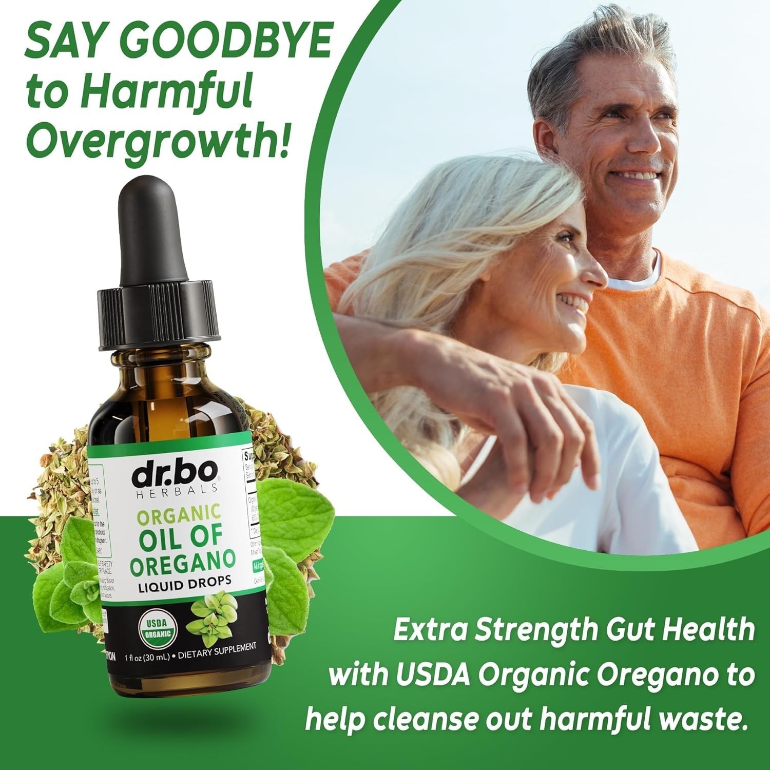 Oregano Oil Organic Liquid Drops-6 Month Supply Organic of Oregano Drops Liquid