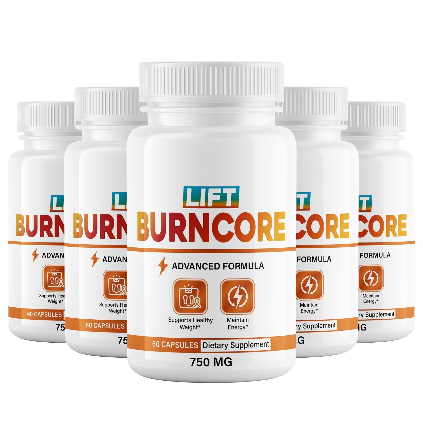 (5 Pack) Lift BurnCore Lift Burn Core Capsules for Advanced Weight Fat Loss