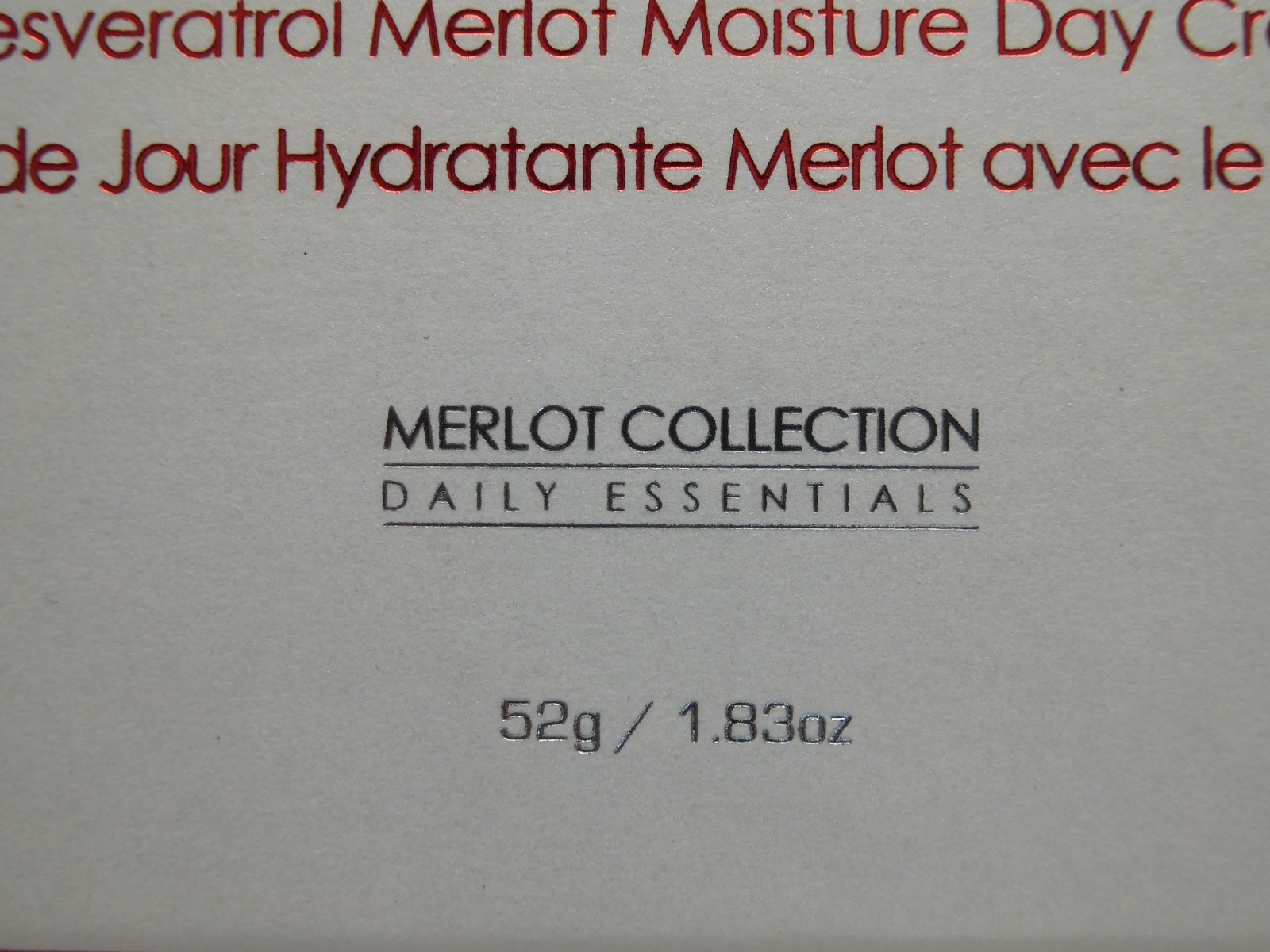 Vine-vera Merlot Moisture Day Cream Resveratrol Skin Care 1.83 oz – New
