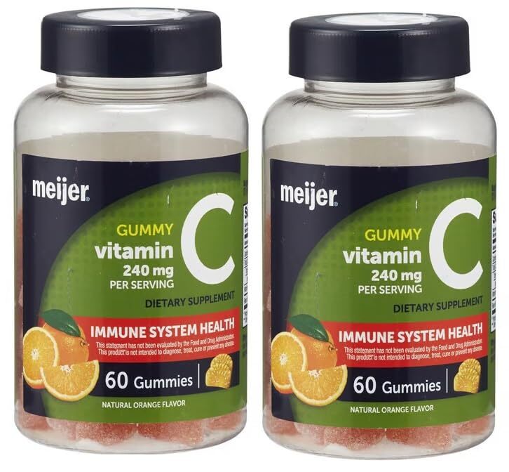 Meijer Vitamin C 240 mg per Serving, Dietary 60 Gummies, 2 Month Supply