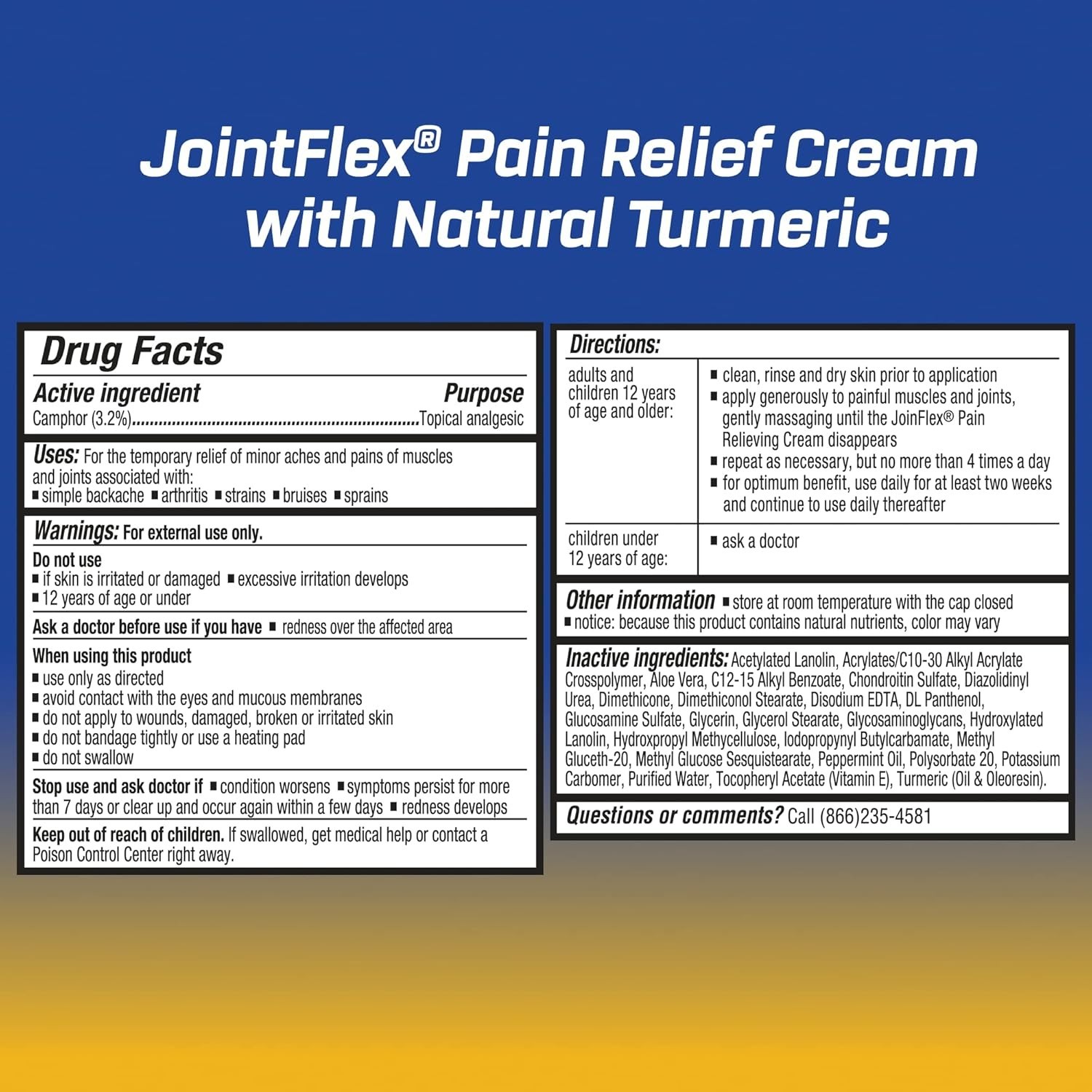 Pain Relief Cream with Turmeric, Arthritis Pain Relief, Joint Pain Relief, 3 …