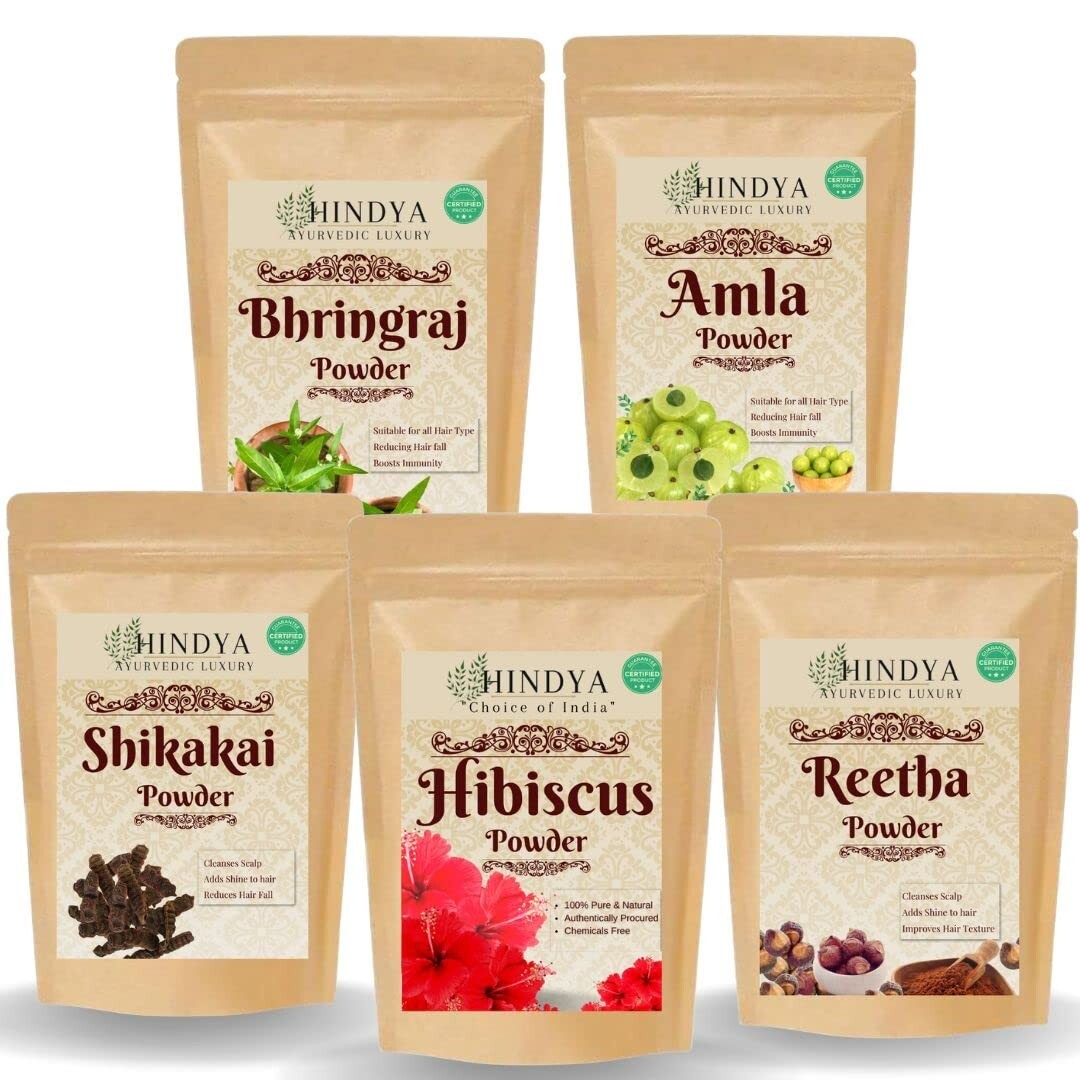 Amla Reetha Shikakai, Bhringraj and Hibiscus Powder for Hair 250 gm