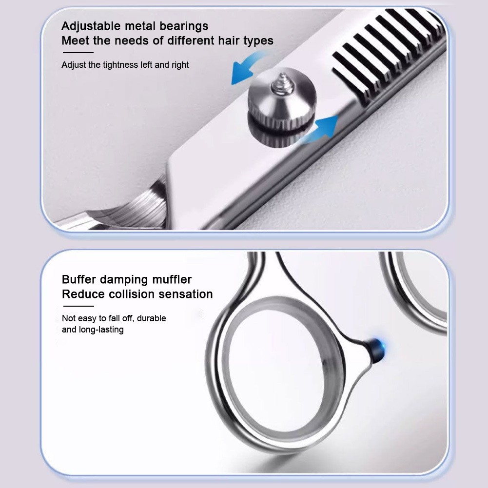 2PCS Pro Hair Cutting Scissors Set – Thinning Shears | Barber Salon & Home Use