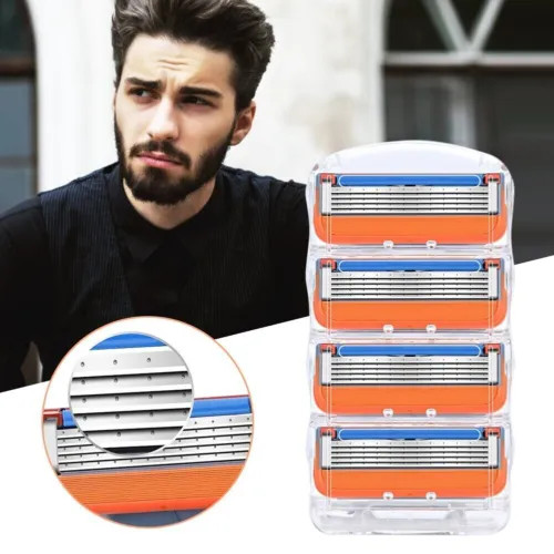 16PC Shaving Razor Blades Refills Compatible for GiIIette Fusion 5 Proglide
