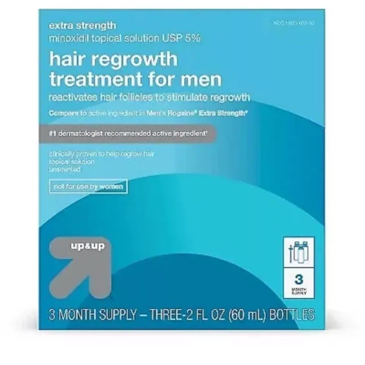 CASE OF 12 Hair Regrowth Treatment for Men – 2 fl oz – up & up Exp.02/2026