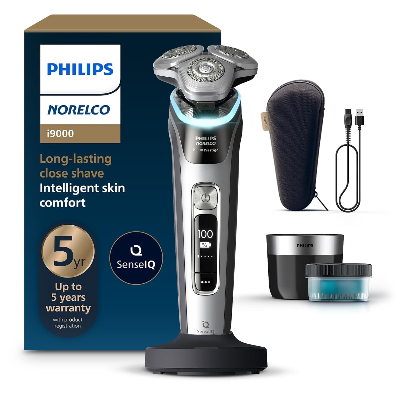 Philips Norelco i9000 Prestige XP9204/85 Wet/Dry SenseIQ