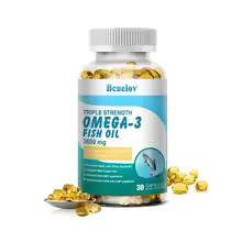 Omega 3 Fish Oil – with EPA & DHA, Supports Nervous System, Skin and Hair Health