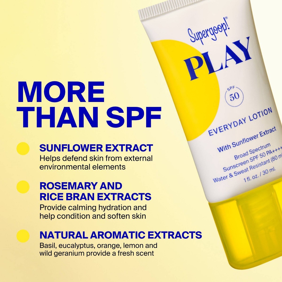 Supergoop! PLAY Everyday Hydrating Body & Face Sunscreen Lotion-SPF 50-2.4 fl oz