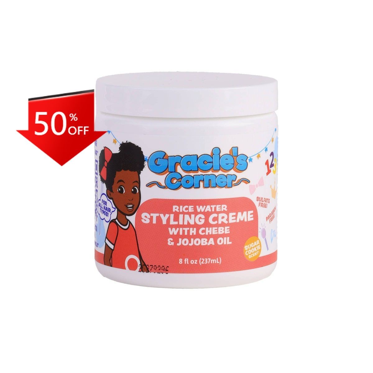 Gracie’s Corner Rice Water/Chebe/Jojoba Styling Creme: Hair Styling 8 oz
