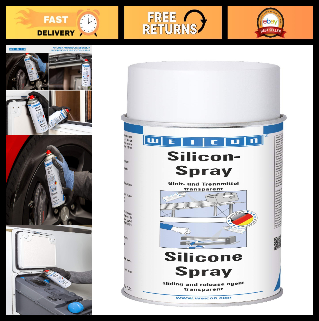 Silicone Spray Lubricant 13.5 fl oz | Protective, Separating & Care Solution