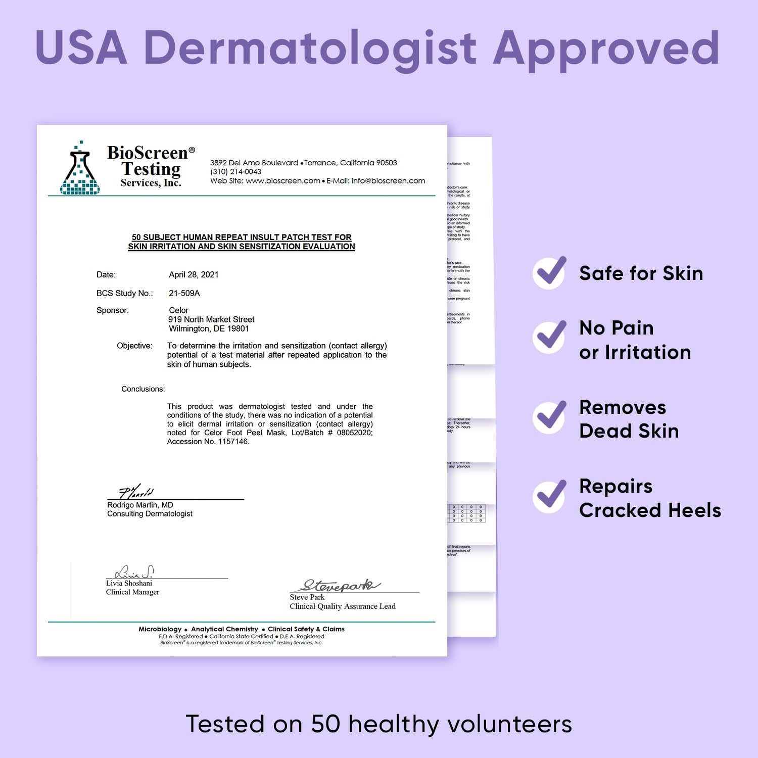 Foot Peel Mask – for Baby Soft Skin – Remove 2 Pair (Pack of 1)