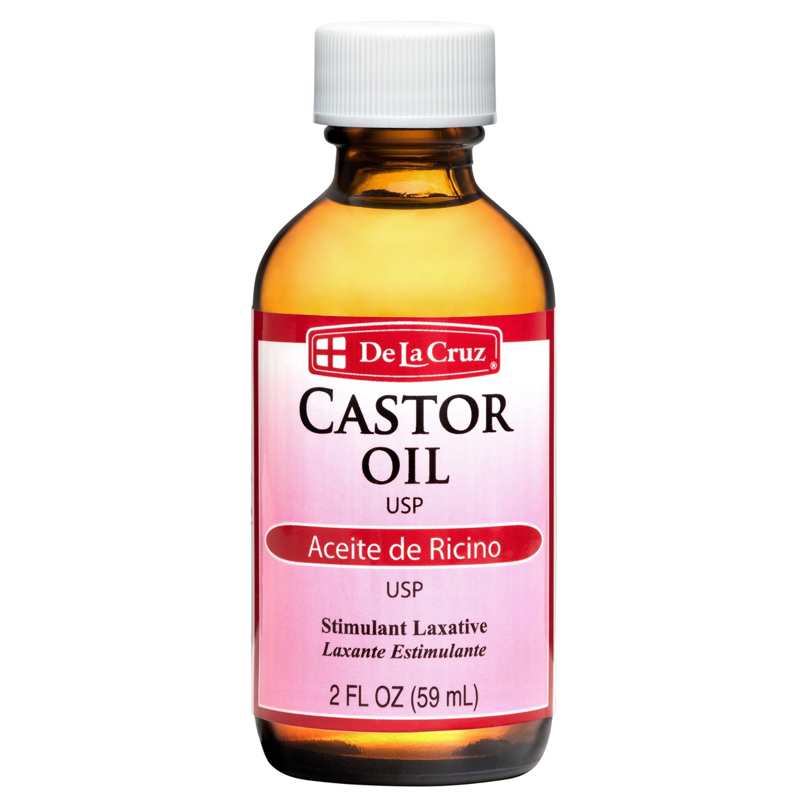 De La Cruz Pure Castor Oil 2 FL OZ / Bottled in USA Exp 10/2026