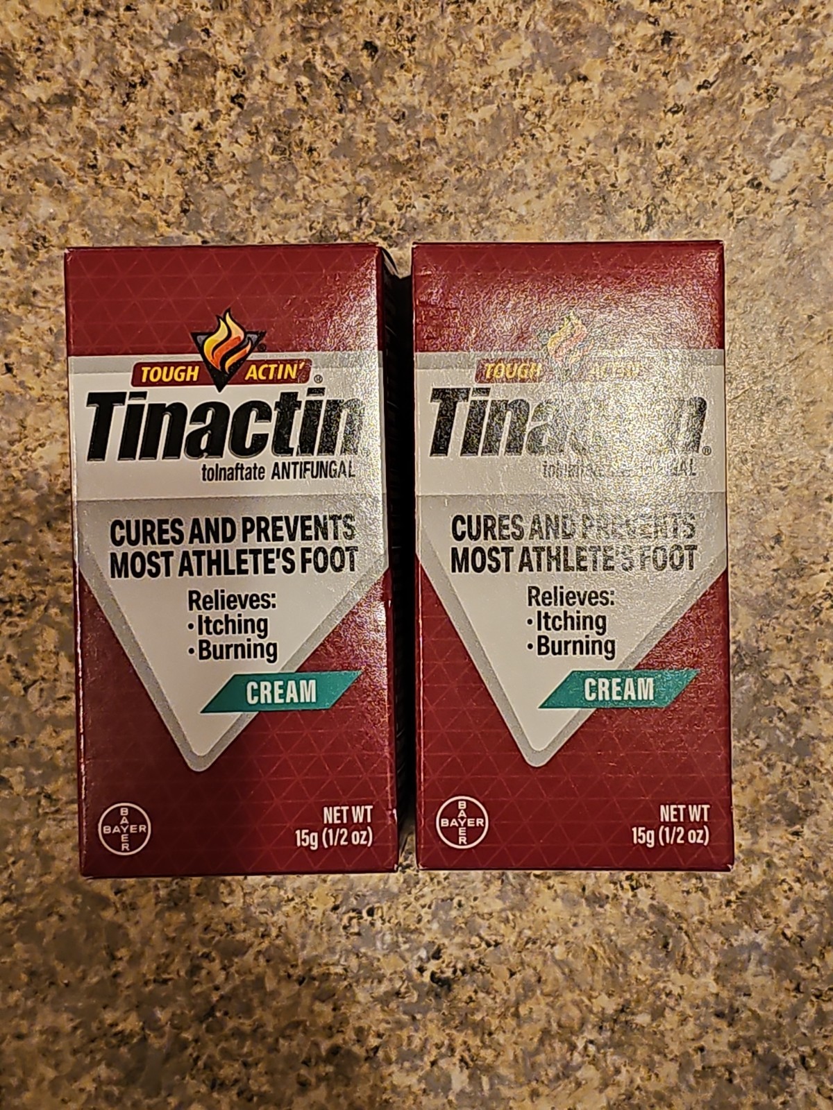 (2) Tinactin Antifungal Cream for Athlete’s Foot ~ 1/2 OZ EACH ~ NEW ~ EXP 10/26