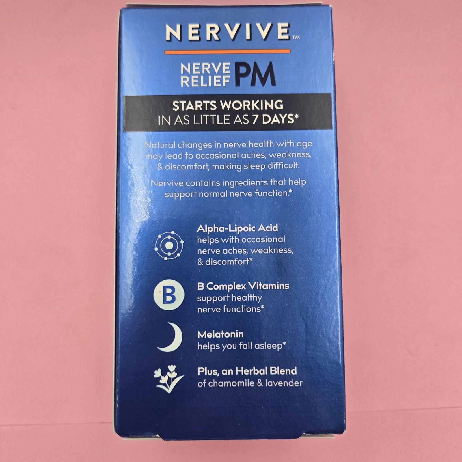 Nervive Nerve Relief PM Reduces Nerve Discomfort 30 ct BUY MORE & SAVE
