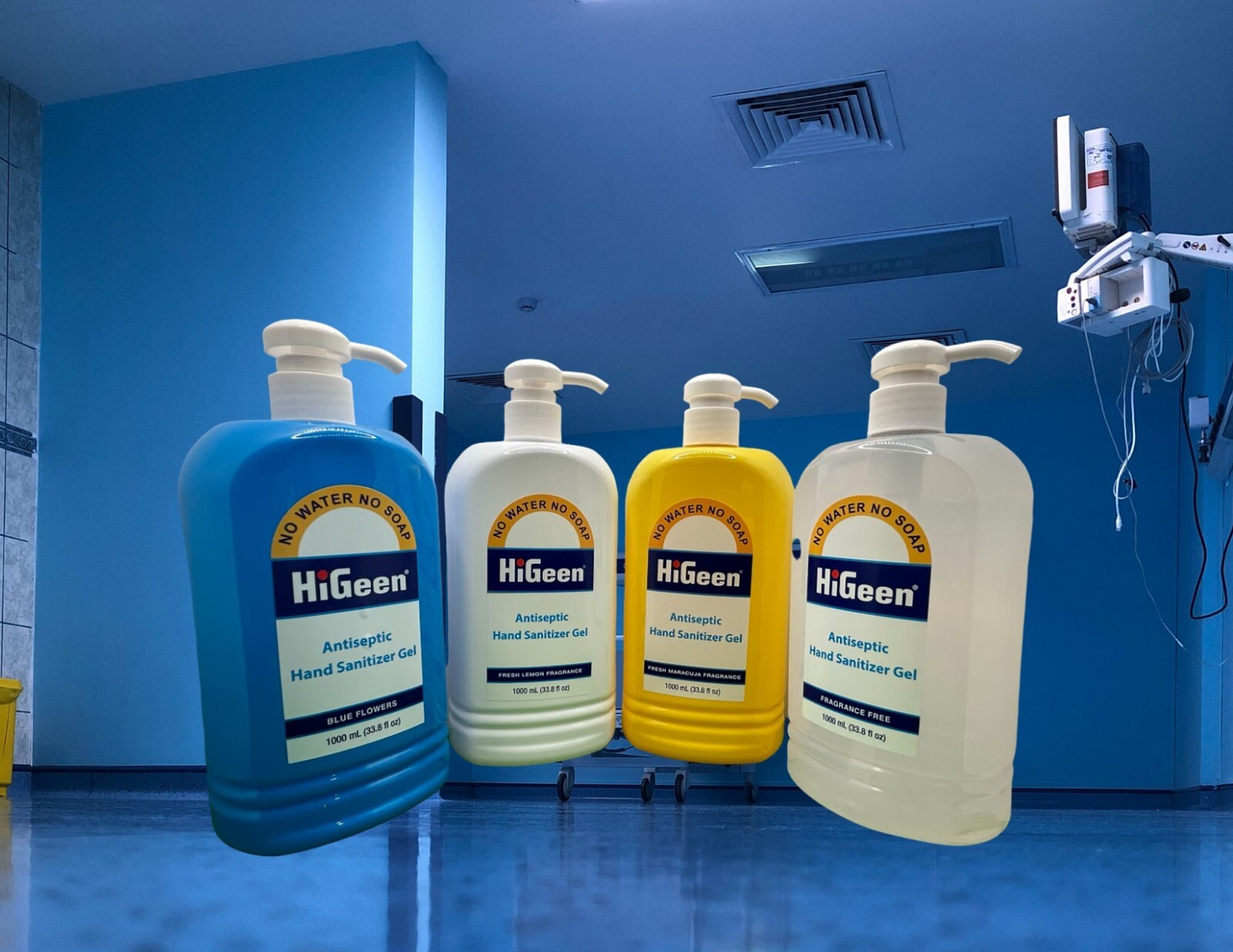 HiGeen Antiseptic Hand Sanitizer Gel Fragance Free