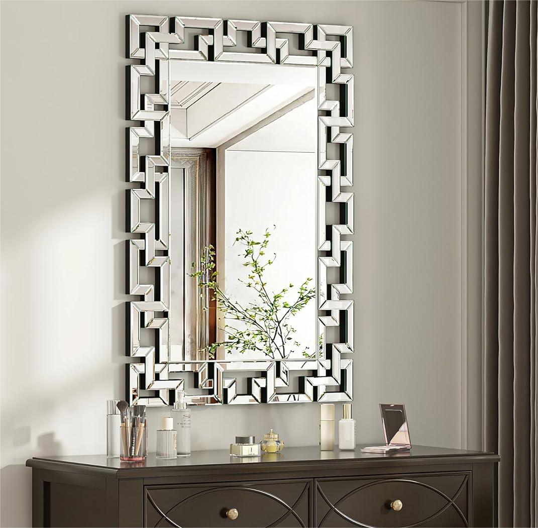 Premium Decor Art Wall Mirror Living Room Bathroom Vanity Mirror Beveled Glass