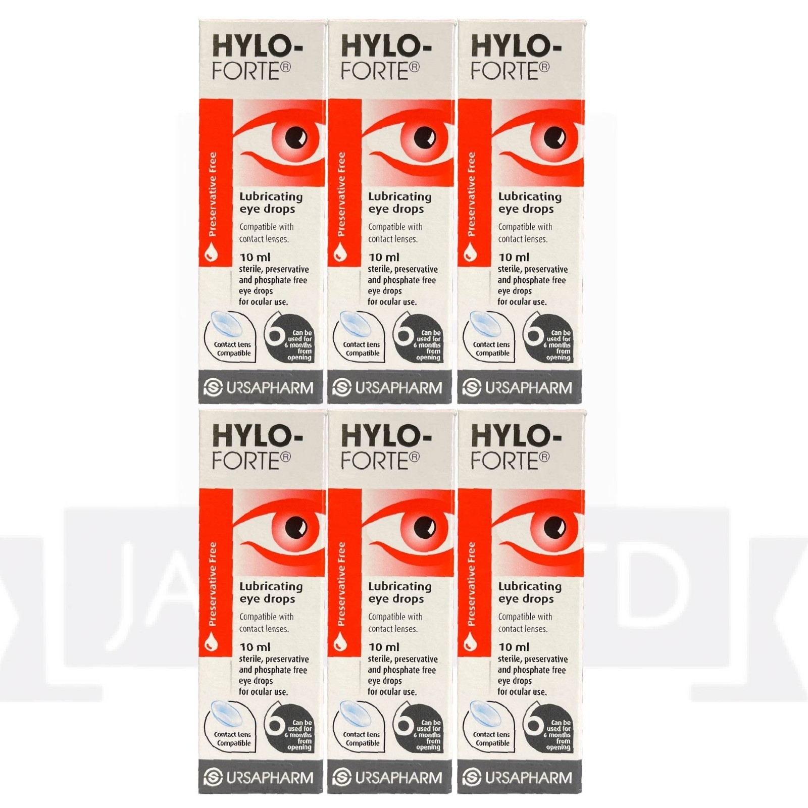 Hylo Forte Eye Drops 10ml Of Pack Of 6 EXP 03 2025
