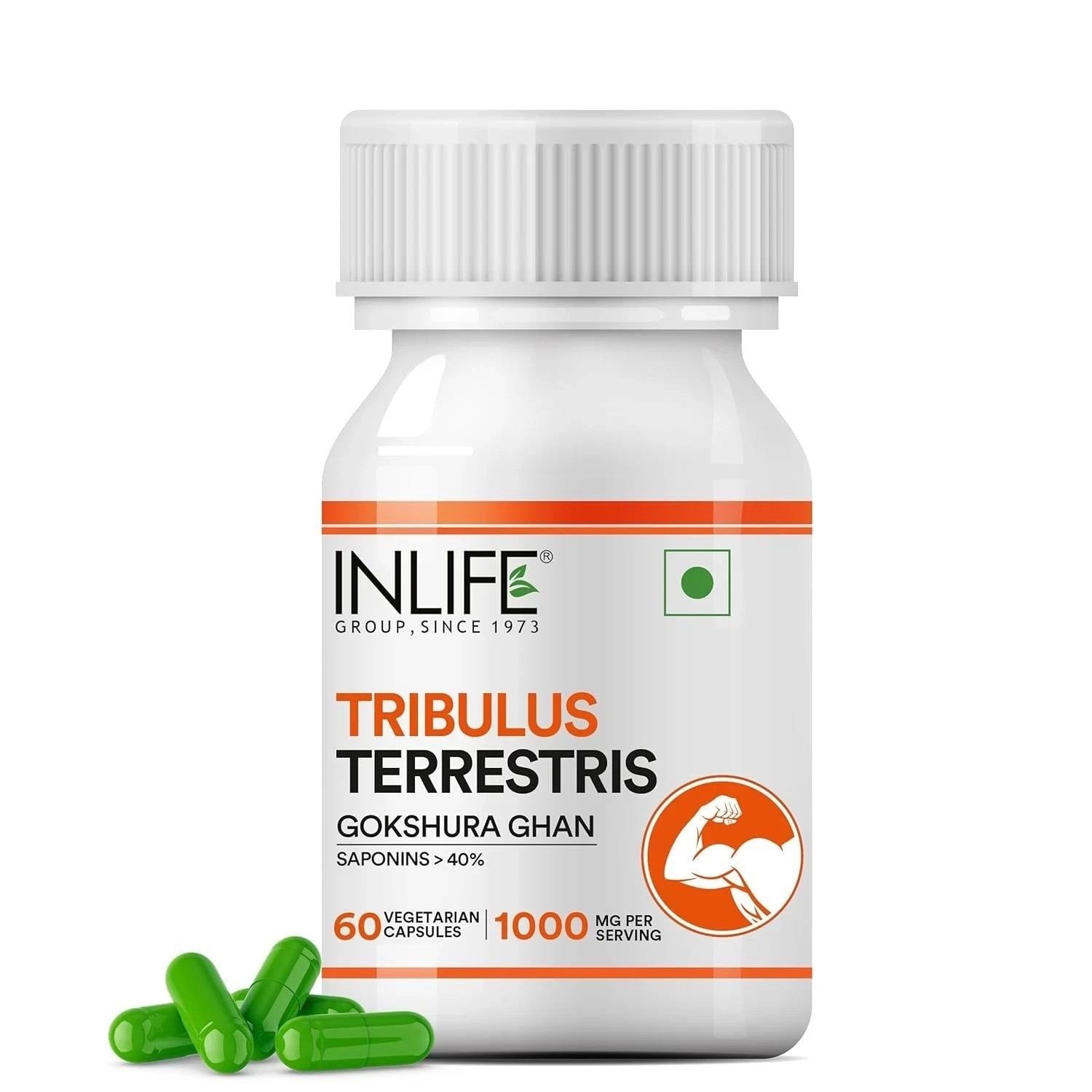 INLIFE Tribulus Terrestris | Gokshura with Saponins 40% 1000mg per serving 60N