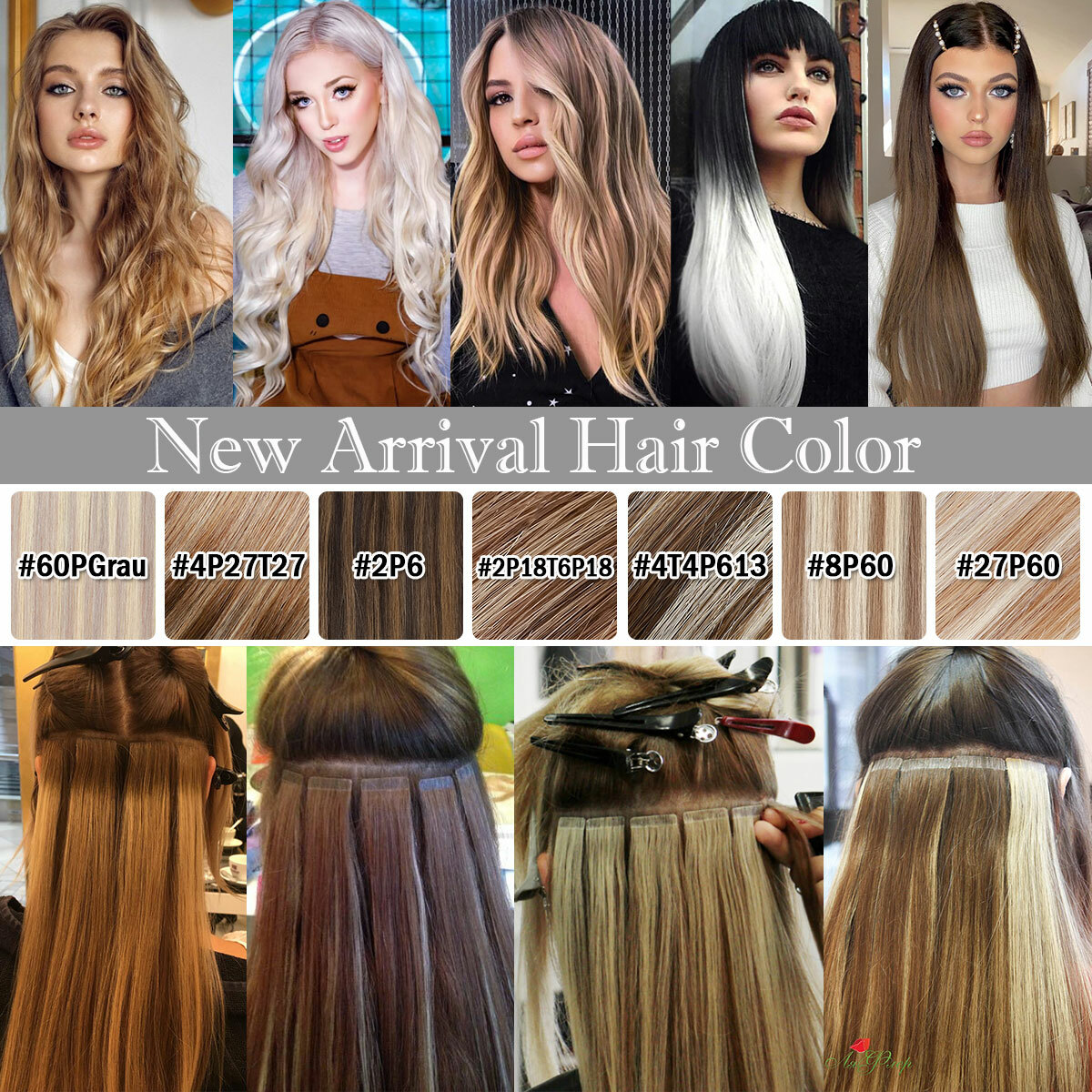 Russian Tape in Human Hair Extensions Invisible Skin Weft Thick 100% Remy Hair