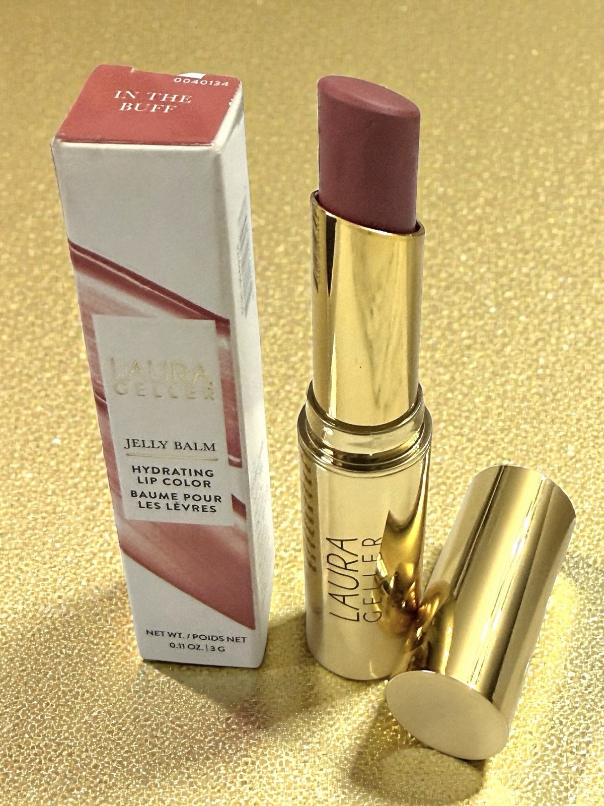 NIB~ Laura Geller IN THE BUFF Jelly Balm Hydrating Lipstick Lip Color #24