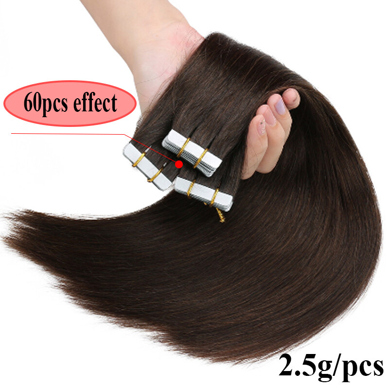 US Stock Ombre/ Highlight Tape In 7A Real Human Hair Extensions 10-24 Inch Long