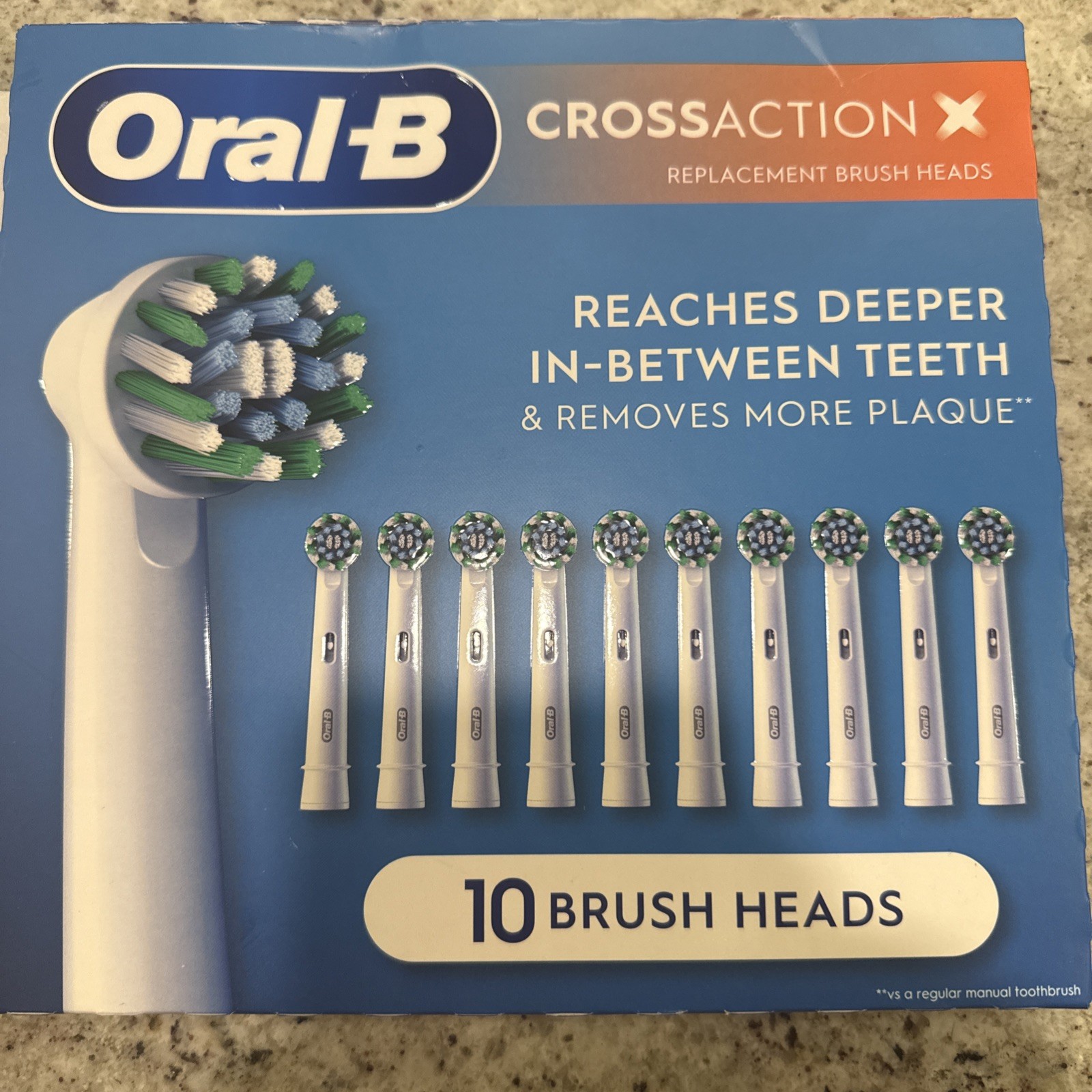 BNIB Oral-B CrossAction Replacement Brush Heads 3 packs of 10