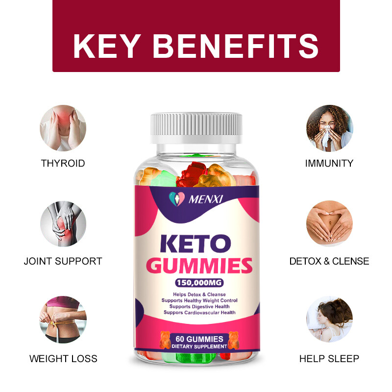 Keto ACV Slimming Gummies Apple Cider Vinegar Weight Loss, 60/120/240 Gummies US