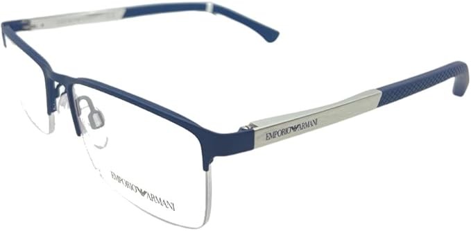 Emporio Armani Rectangle Man Eyeglasses 0EA1041 3094 55mm Rubber Black – NEW