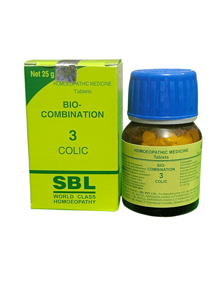 SBL Homeopathic Bio Combination 3 (BC 3) Help in Stomach Pain Pack of 1