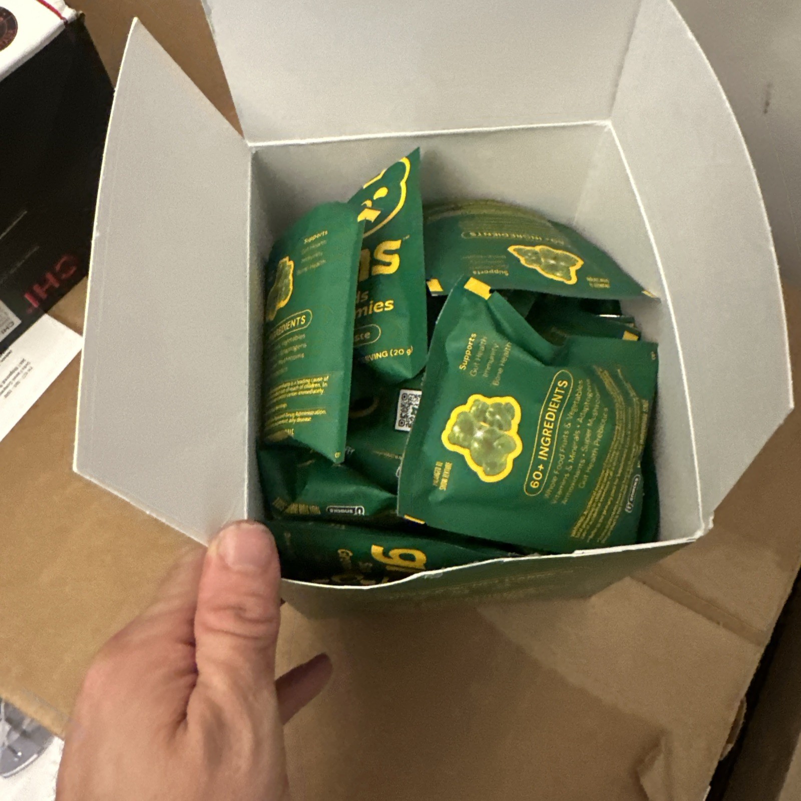 Gruns Superfoods Greens Gummies 35 Packs-07/2027- Individually Sealed (Box Open)