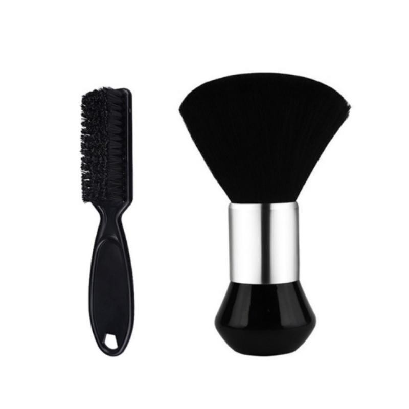 2 Pack Barber Brush Small Brushes Tool for Cleaning Trimmer Hair Clippers