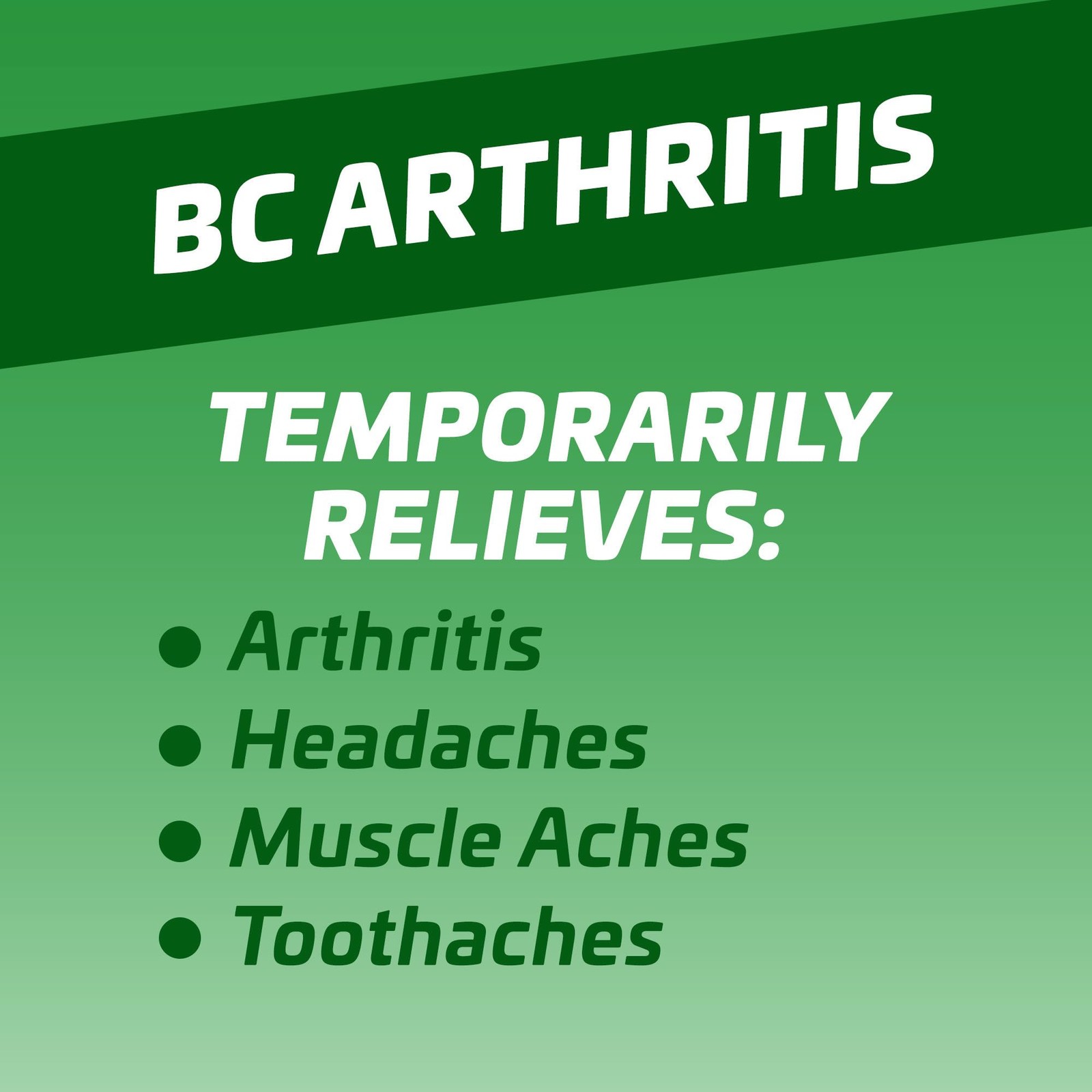 BC Pain Relief Powder, Arthritis Pain, 50 ct 50 Count (Pack of 1), No Color