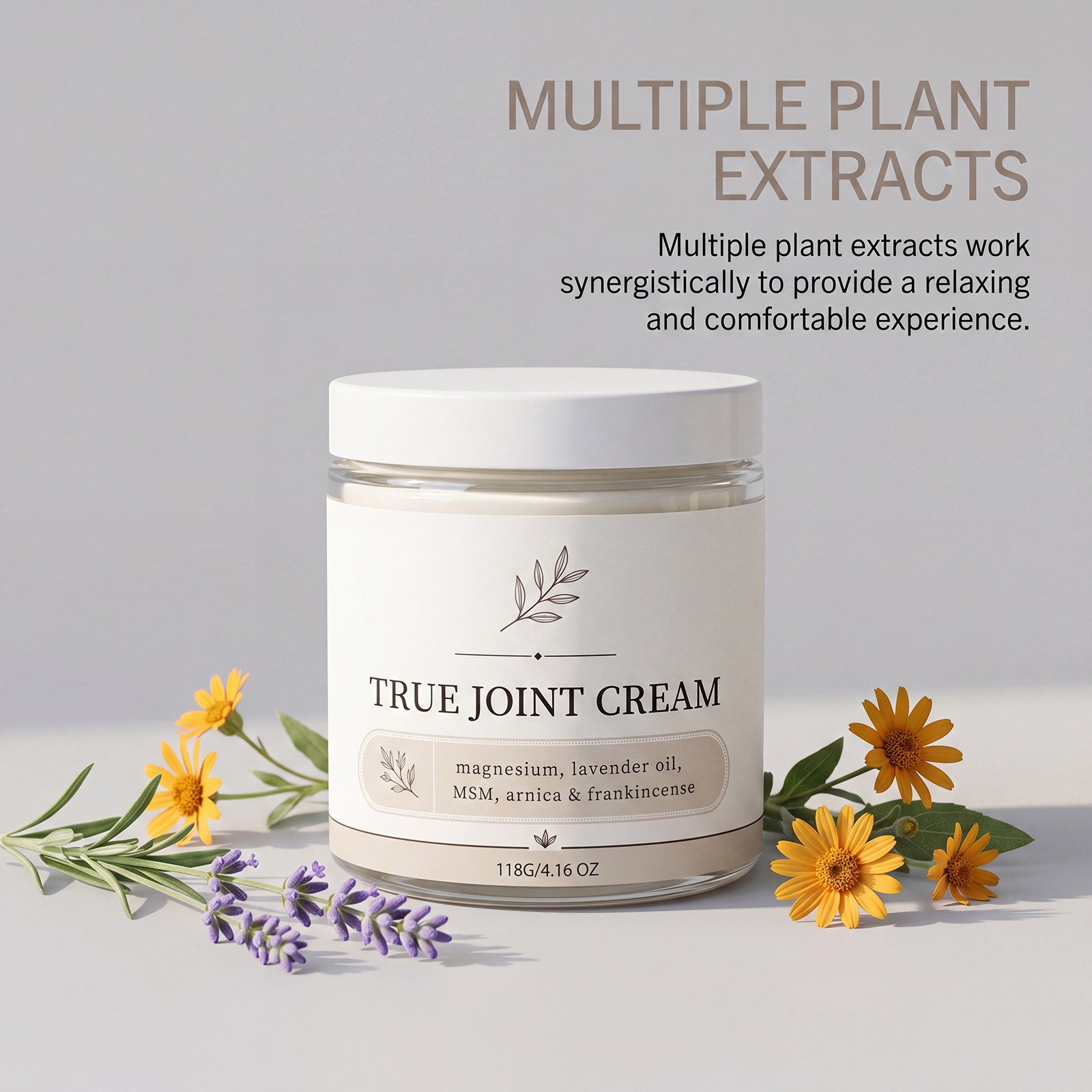 Organics True Joint Cream, Moisturizing Massage Cream for Body Joints🔥