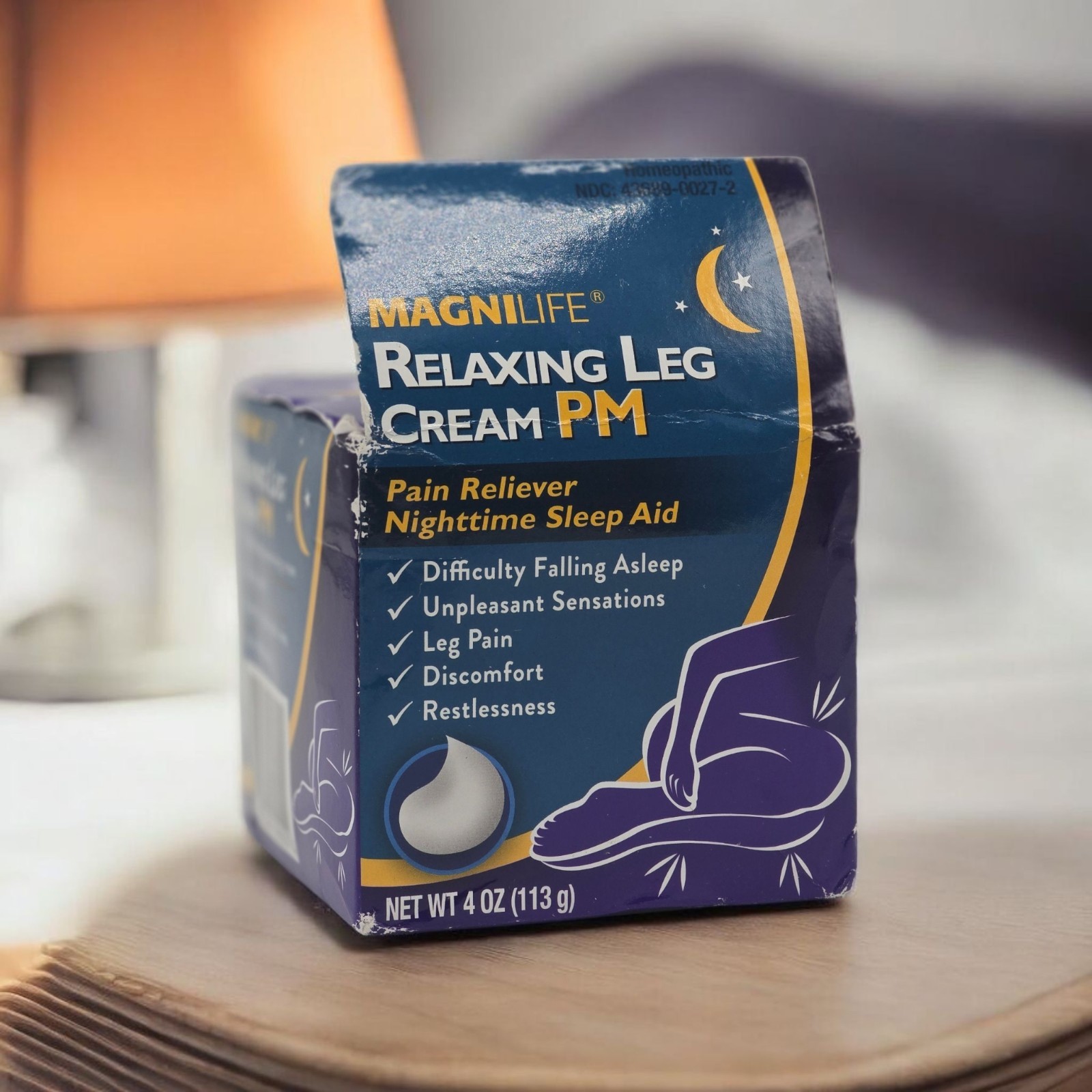 MagniLife Relaxing Leg Cream Natural Relief for Restless Legs+Sleep Aid 4 oz….