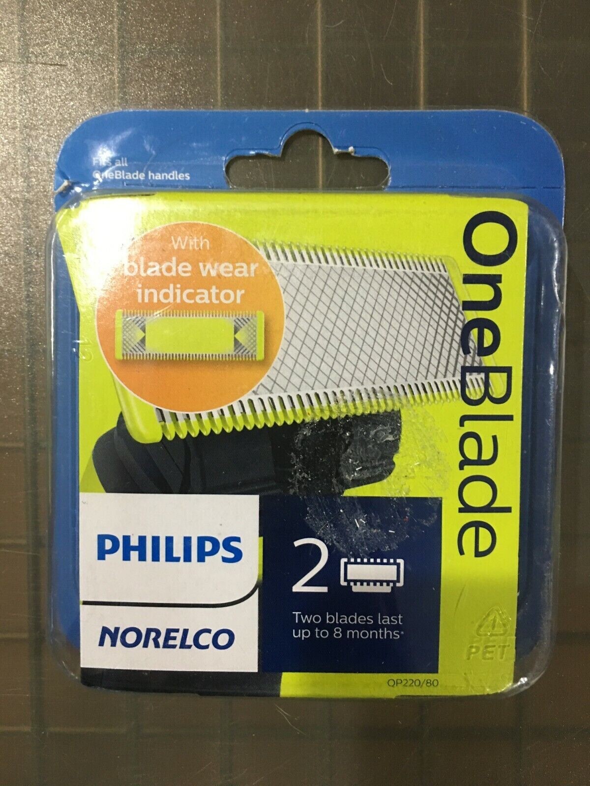 Philips Norelco One Blade Replacement 2 Pack Wet and Dry Use QP220/80 New