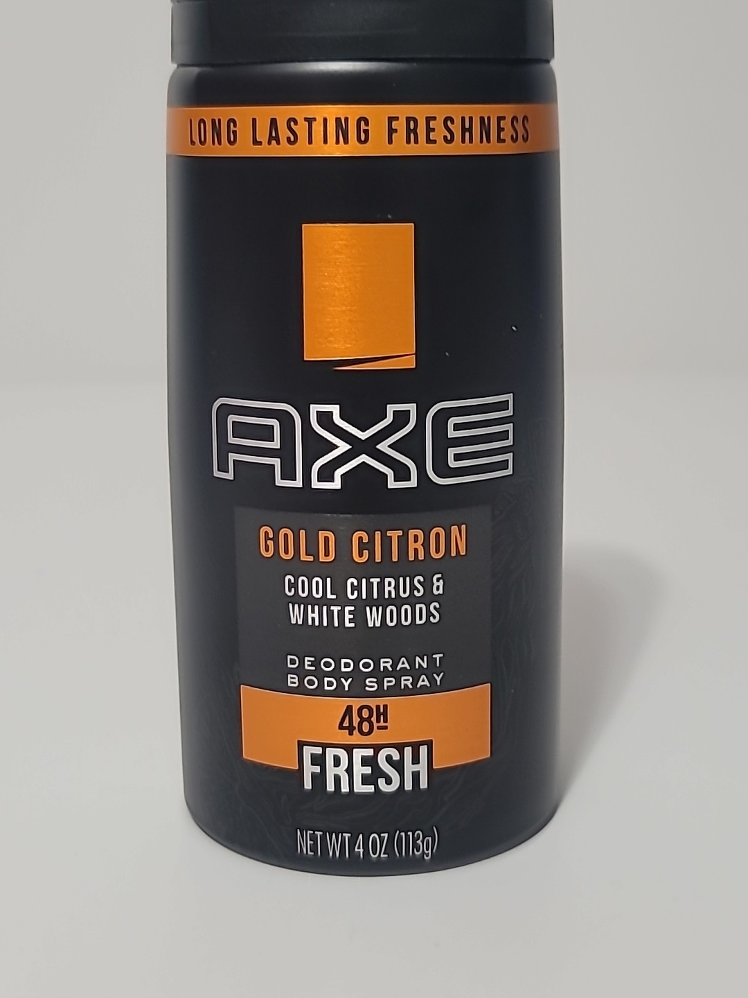 2 Axe Gold Citron Body Sprays – Cool Citrus and White Woods Scent 48 Hr Fresh