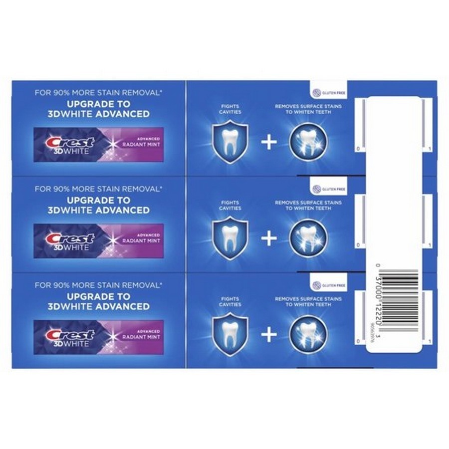 Crest Plus Baking Soda & Peroxide Teeth Whitening Toothpaste,Mint, 5.7 oz,3 Pack