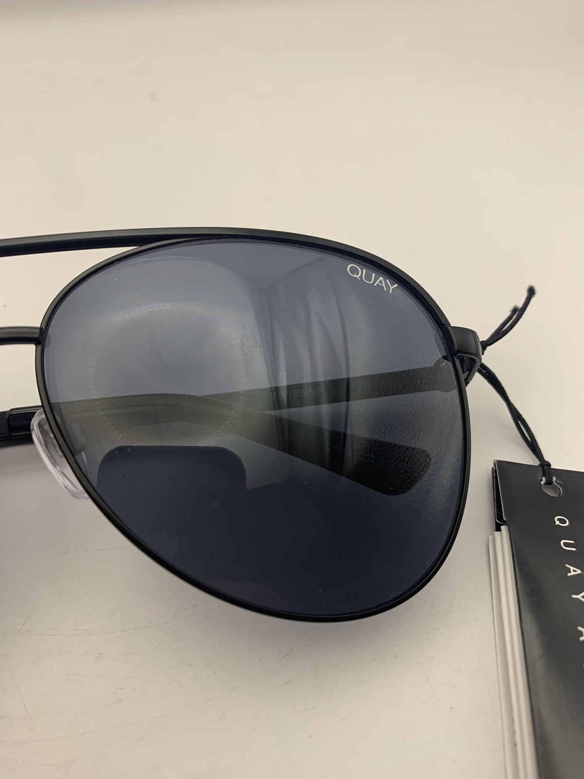 Quay Australia Eyeglasses VIVIENNE 126 Black Aviator Full Rim Metal Womens