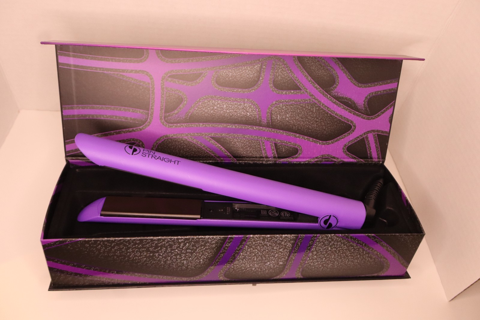 BRAND NEW REAL PIN STRAIGHT PURPLE HAIR STRAIGHTNER FLAT IRON