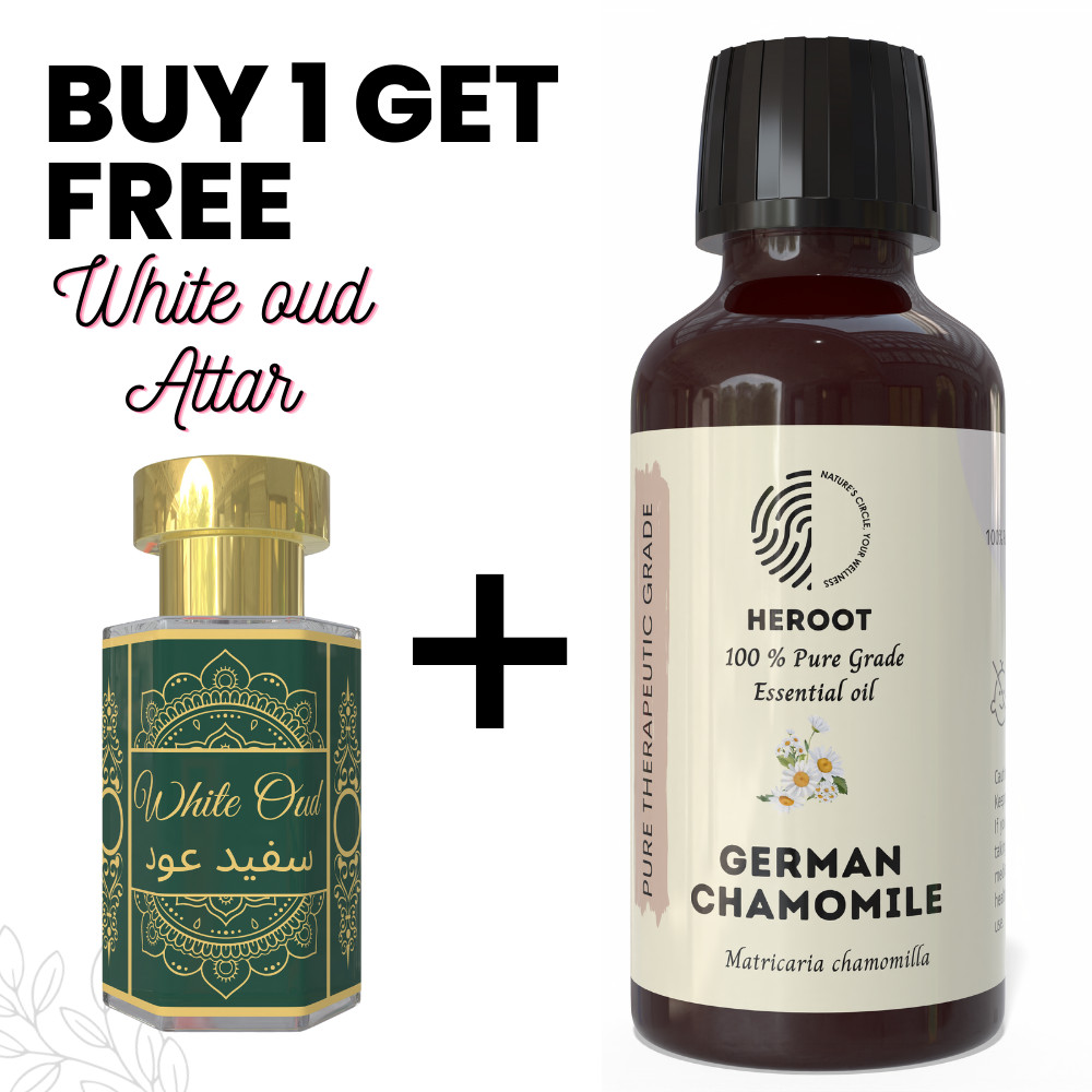 German Chamomile Essential Oil 10ml Aromatherapy Diffuser DIY + Free Attar